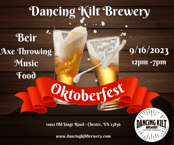 Dancing kill brewery octoberfest flyer.